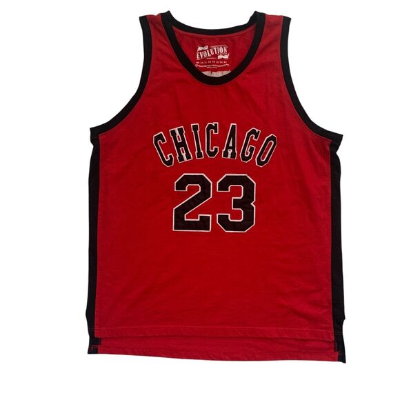 Evolution In Design Mens Sz 6X Chicago Bulls #23 Michael Jordan Greatest Tanktop - Picture 1 of 14